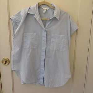 H&M Light Blue Short Sleeve Top